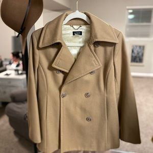 J.Crew Classic Tan Double-button Pea Coat